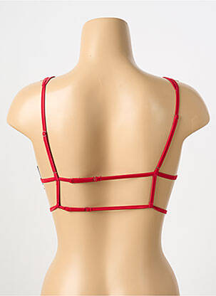 Sutien fără armatură bralete roșu PRELUDE femeie