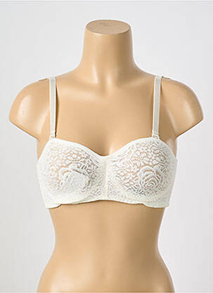 Sutien broderie top bentiță alb WACOAL femeie
