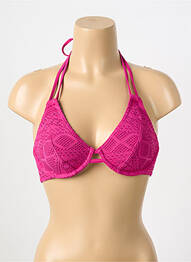 Sutien de costum de baie sutien cupe întregi cu decolteu înalt sutien cupe întregi cu decolteu înalt roz FREYA femme