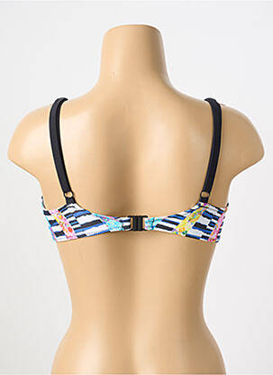 Sutien de costum de baie elasticitate sutien cupe întregi cu decolteu înalt albastru FREYA femeie