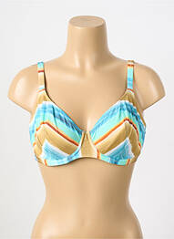 Sutien de costum de baie elasticitate sutien cupe întregi cu decolteu înalt albastru FREYA femme