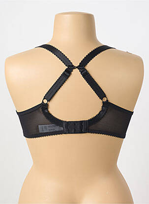 Sutien efect material satinat top sutien modelat negru FREYA femeie