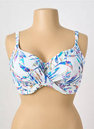 Sutien de costum de baie elasticitate sutien cupe întregi cu decolteu înalt alb FANTASIE femme