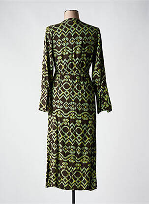 Rochie midi mâneci lungi mâneci lungi maro AN' GE femeie