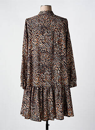 Rochie midi mâneci lungi mâneci lungi maro IMPERIAL femeie