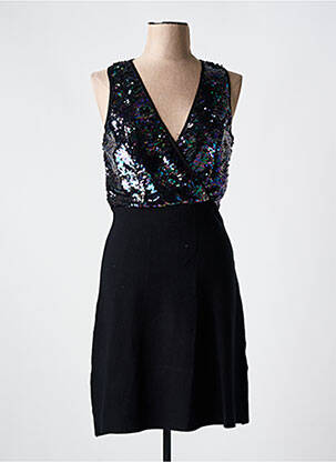 Rochie midi fără mâneci fără mâneci negru MORGAN femeie
