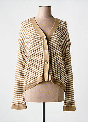 Vestă cu mâneci lungi maro GANT femeie