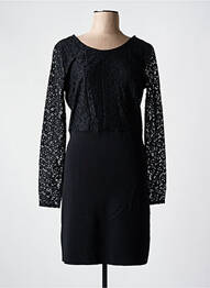 Rochie scurtă mâneci lungi mâneci lungi negru MORGAN femeie