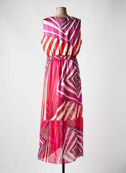 Rochie lungă roz MORGAN femeie