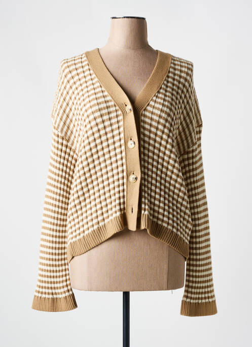 Vestă cu mâneci lungi maro GANT femeie