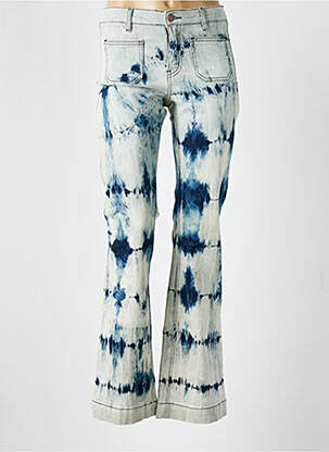 Blugi cu croială evazată albastru JANE BLUE femeie