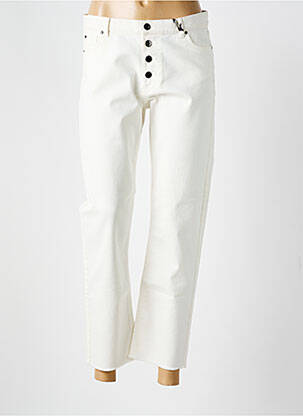 Blugi cu croială dreaptă alb IKKS femeie