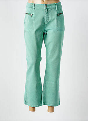Blugi cu croială dreaptă verde SUMMUM femeie