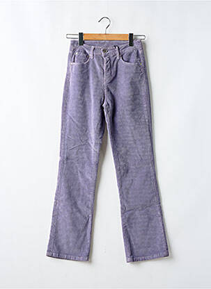 Pantalon drept violet DENIM STUDIO femeie
