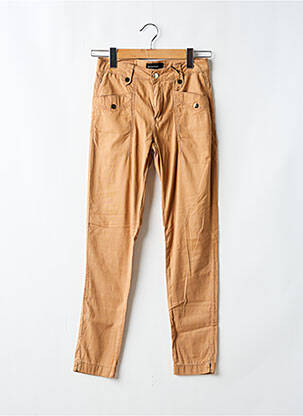 Pantalon slim maro EVA KAYAN femeie