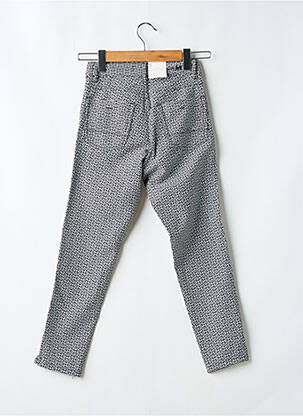 Pantalon slim țesătură poplin mărime normală negru PARA MI femeie