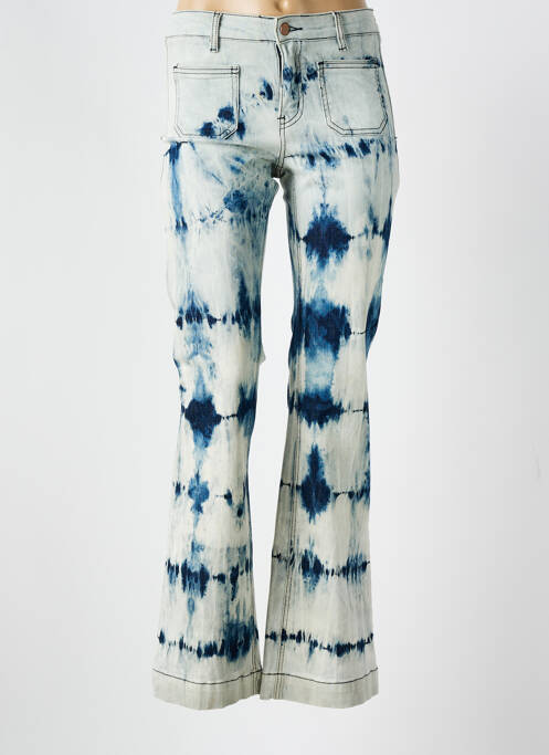 Blugi cu croială evazată albastru JANE BLUE femeie