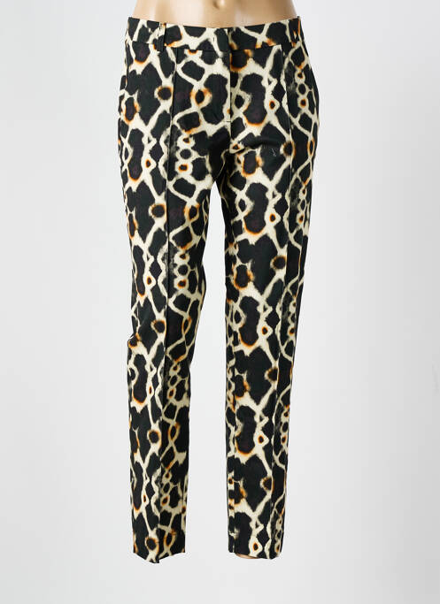 Pantalon chino țesătură poplin mărime normală negru SUMMUM femme