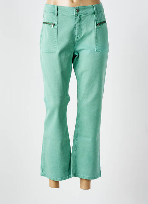 Blugi cu croială dreaptă verde SUMMUM femeie
