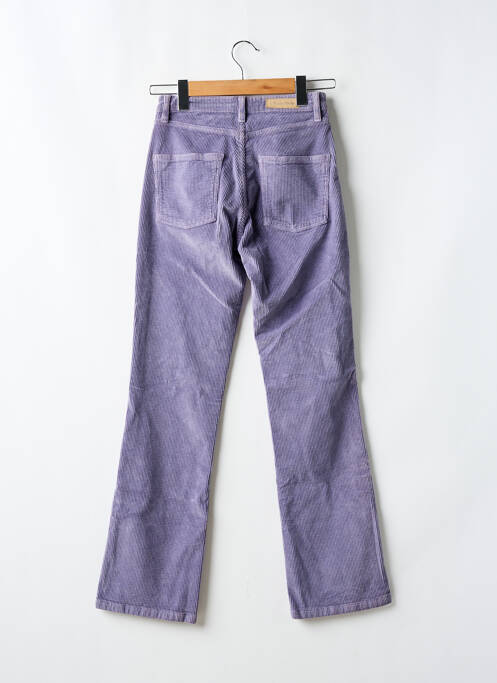 Pantalon drept violet DENIM STUDIO femeie