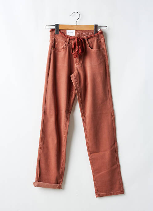 Blugi cu croială dreaptă maro PARA MI femeie