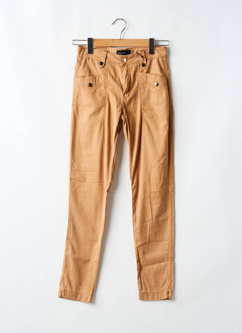 Pantalon slim maro EVA KAYAN femeie