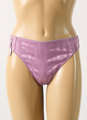 Tanga efect material satinat violet MARLIES DEKKERS femme