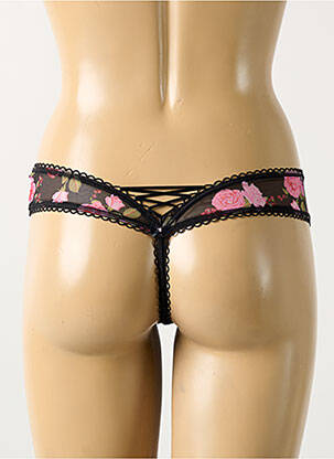 Tanga elasticitate negru FREYA femeie