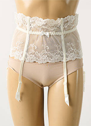 Corset/jartieră broderie bej AMBRA femeie