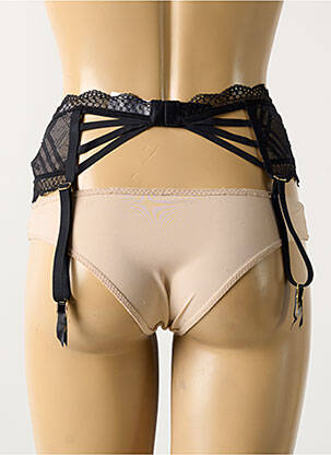Corset/jartieră broderie negru FREYA femeie