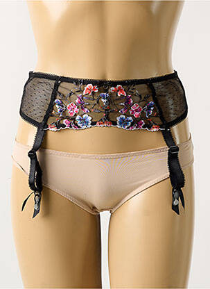 Corset/jartieră broderie negru FANTASIE femeie