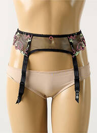 Corset/jartieră bretele elastice reglabile negru FREYA femme