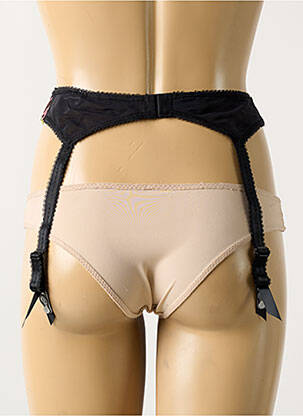 Corset/jartieră broderie negru FREYA femeie