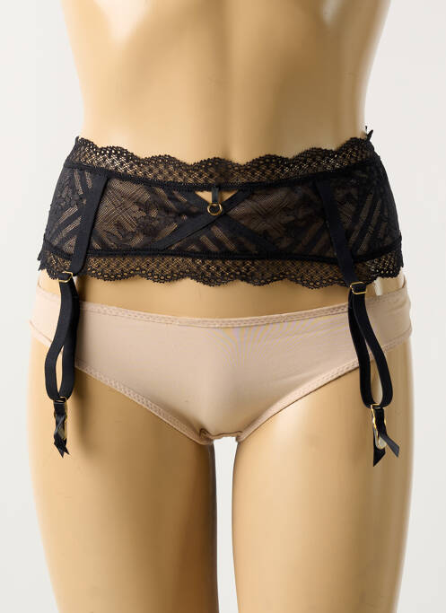 Corset/Jartieră negru FREYA femeie