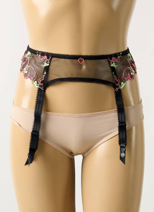 Corset/Jartieră negru FREYA femeie