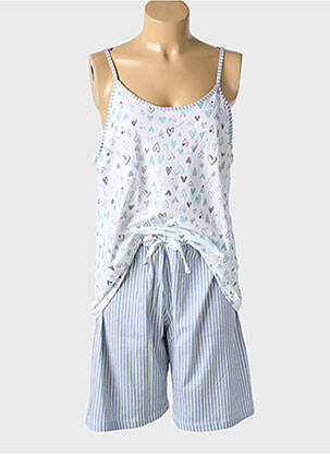 Pijamale scurte alb VANIA femeie