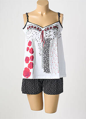 Pijamale scurte alb RINGELLA femeie