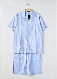 Pijamale scurte imprimeu dungi albastru HOM homme