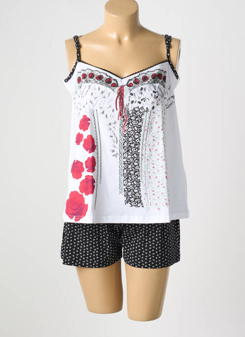 Pijamale scurte alb RINGELLA femeie