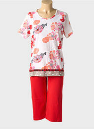 Pijama țesătură jerseu roșu ROSE POMME femeie