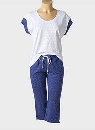Pijama țesătură jerseu albastru BARANDI femme