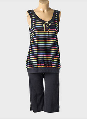 Pijama negru CHERIE LINE femeie