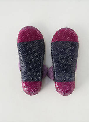 Papuci/pantofi de casă vârf rotund vârf rotund violet BERTHE AUX GRANDS PIEDS fată