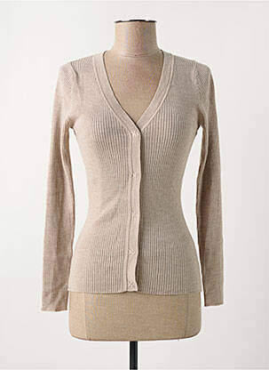 Vestă cu mâneci lungi bej DEVERNOIS femeie