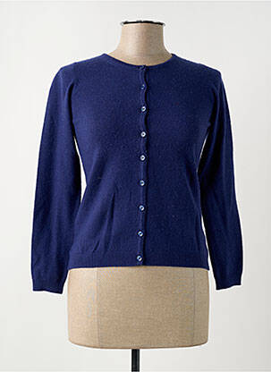 Vestă cu mâneci lungi albastru CASHMERE COMPANY femeie