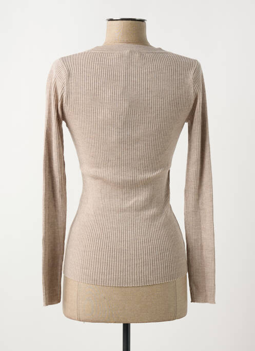 Vestă cu mâneci lungi bej DEVERNOIS femeie