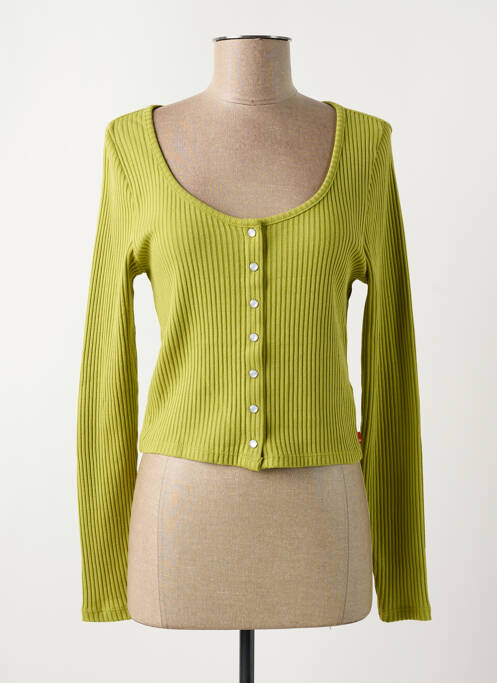 Vestă cu mâneci lungi verde LEVIS femeie