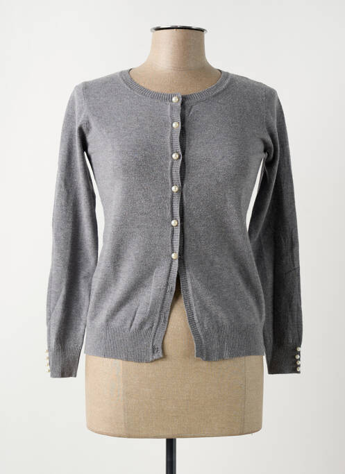 Vestă cu mâneci lungi gri CASHMERE COMPANY femeie