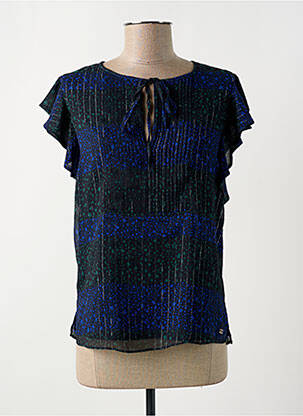 Bluză ușoară și transparentă mâneci scurte albastru TOMMY HILFIGER femme