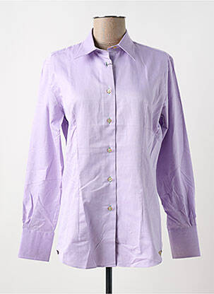 Cămașă croială cambrată mâneci lungi violet COTON DOUX femeie